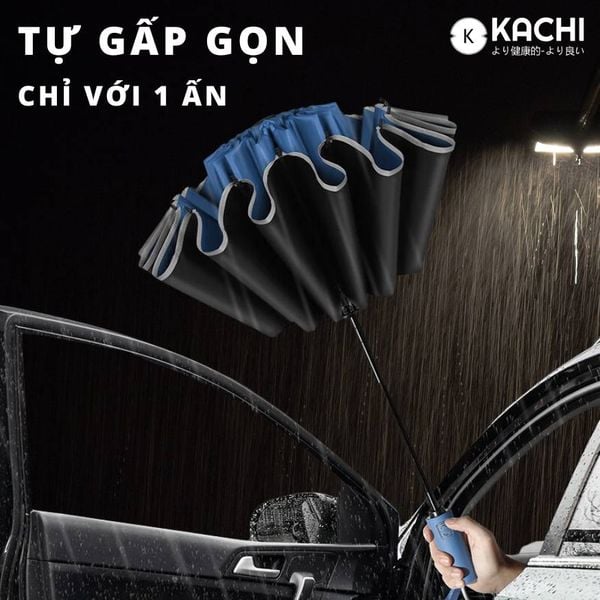  Dù tự gấp gọn 24 nan rộng 110cm Kachi chống UV MK376 