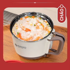 Nồi Lẩu Điện Mini 1.5L Mishio MK392 600W lòng nồi inox 304 không gỉ sét