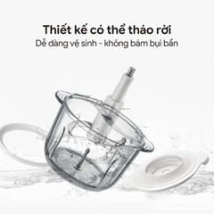 Máy Xay Thịt Đa Năng Mishio MK388 - Cối Thủy Tinh 2L, Xay Nhuyễn Mọi Loại Thực Phẩm, Đa Dụng, Tiện Lợi