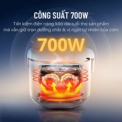 Nồi Cơm Điện Lòng Niêu Mishio MK411 – Dung tích 1 Lít 8