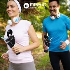 Máy xay sinh tố chạy pin 460ml Mishio MK371 cầm tay mang đi mọi nơi dễ dàng