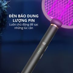 Đèn muỗi có chức năng vợt muỗi Kachi MK386 với đế sạc tích hợp