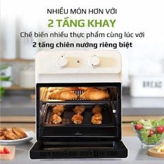 Nồi Chiên Không Dầu Khổng Lồ 12 Lít Mishio MK393 1700W