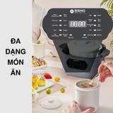  Nồi nấu chậm lòng sứ 3L Mishio MK397 kèm xửng hấp và 4 thố sứ tiện lợi không lo cháy khét hay bong tróc chống dính 