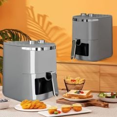 Nồi Chiên Không Dầu 8 Lít Mishio MK391 - Dung Tích Khổng Lồ, Nướng Nguyên Con Gà, Giá Cực Rẻ