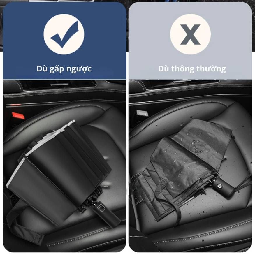 Dù tự gấp gọn 24 nan rộng 110cm Kachi chống UV MK376