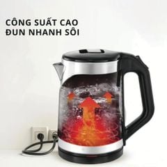 Bình đun siêu tốc Mishio MK403 dung tích 1.8L vỏ nhựa cách nhiệt chống bỏng