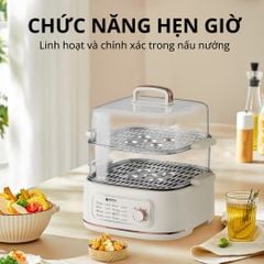 Nồi lẩu hấp thủy nhiệt Mishio MK382 khay hấp inox 304