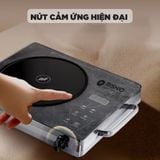  Bếp hồng ngoại Mishio MK417 mặt kính cường lực cao cấp 