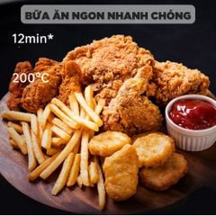 Nồi Chiên Không Dầu Kèm Vỉ Nướng 2-in-1 Mishio MK407: Nâng Tầm Món Ngon, Tiện Lợi Vượt Trội