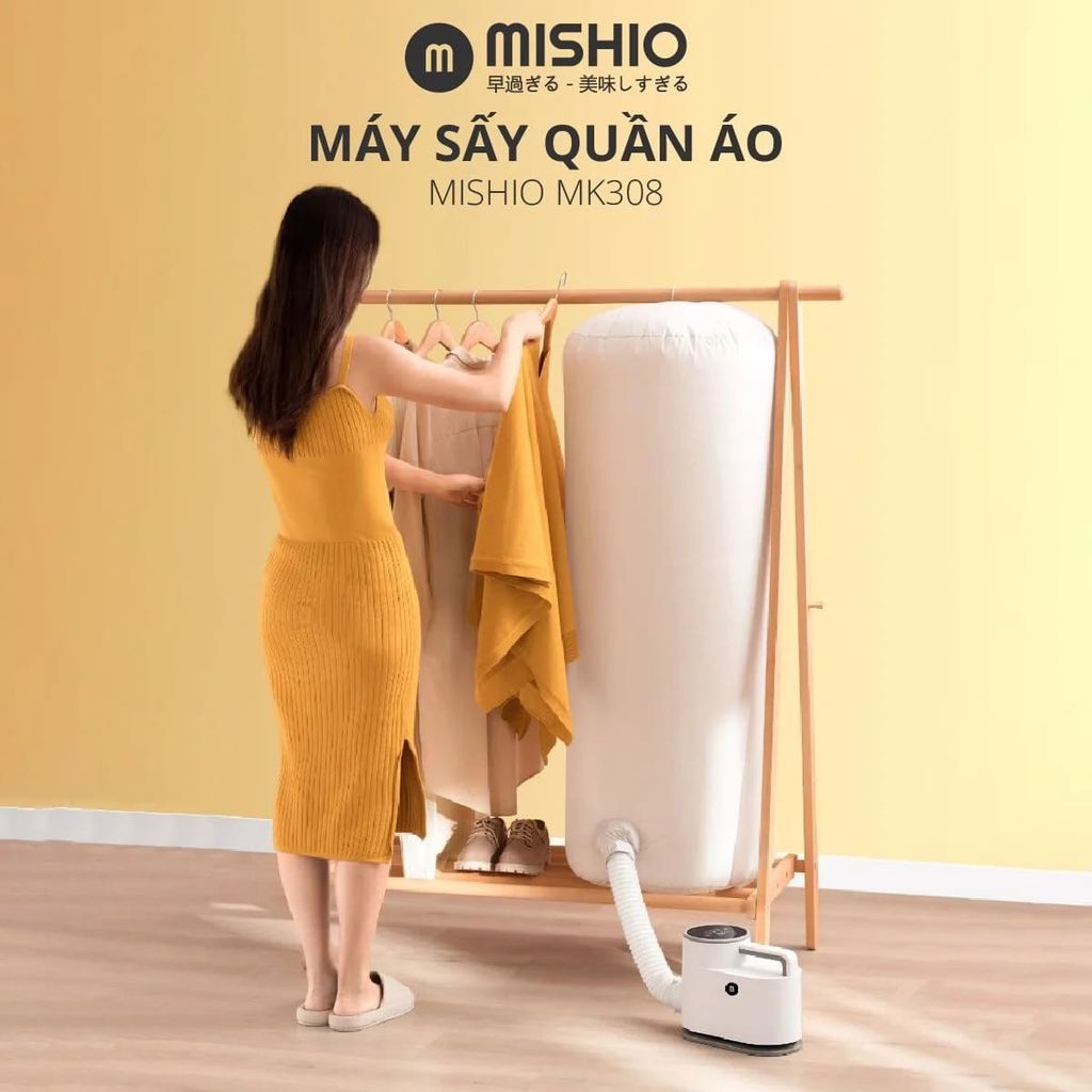 Máy Sấy Quần Áo UV Mishio MK308 – Sấy Khô, Khử Mùi, Hỗ Trợ Khử Khuẩn Cho Cả Gia Đình