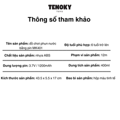 Máy Phun Nước Đồ Chơi Chạy Pin TENOKY MK401