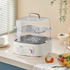 Nồi lẩu hấp thủy nhiệt Mishio MK382 khay hấp inox 304