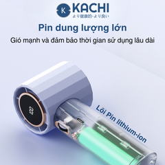 Quạt cầm tay mini Kachi MK400 pin khoẻ 100 cấp độ gió