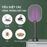  Đèn muỗi có chức năng vợt muỗi Kachi MK386 với đế sạc tích hợp 