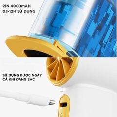 Quạt Phản Lực Cầm Tay Kachi MK406 – Pin 4000mAh, Gió Mạnh Gấp 1.5 Lần