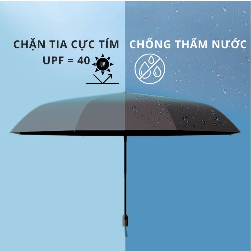  Dù xếp gọn 8 nan rộng 100cm Kachi MK375 chống UV 