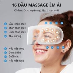 Máy massage mắt 16 đầu rung KACHI MK380 phun sương thư giãn