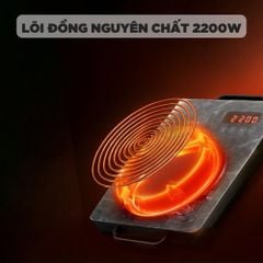 Bếp hồng ngoại Mishio MK417 mặt kính cường lực cao cấp