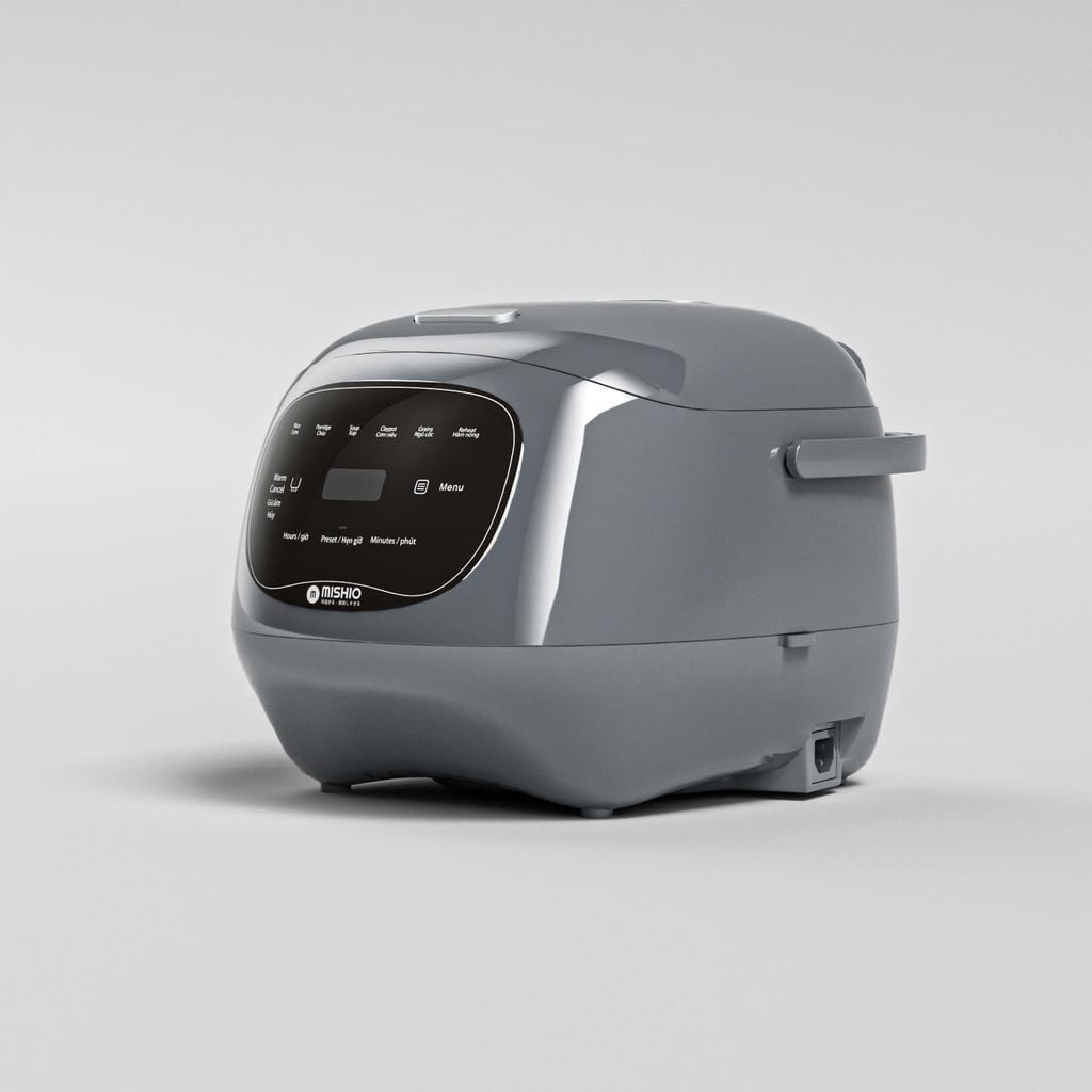 Nồi cơm điện lòng sứ dưỡng sinh 1.2L Mishio MK381