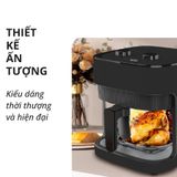  Nồi chiên không dầu thủy tinh 7 Lít Mishio MK373 không bong tróc chống dính, an toàn cho sức khỏe 