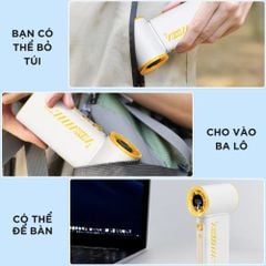 Quạt Phản Lực Cầm Tay Kachi MK406 – Pin 4000mAh, Gió Mạnh Gấp 1.5 Lần