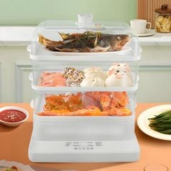 Nồi hấp hơi nước 3 tầng 24L Mishio MK384 800W