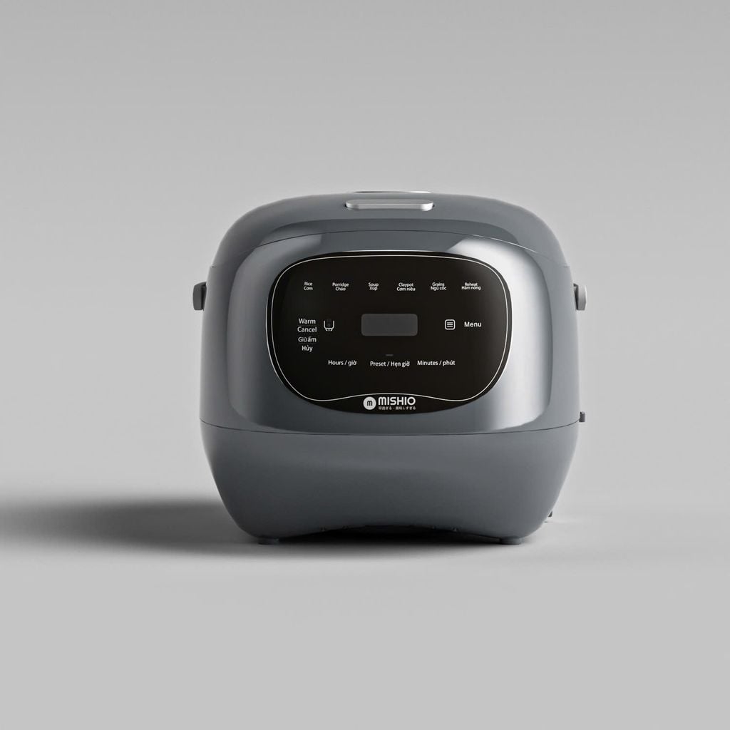 Nồi cơm điện lòng sứ dưỡng sinh 1.2L Mishio MK381