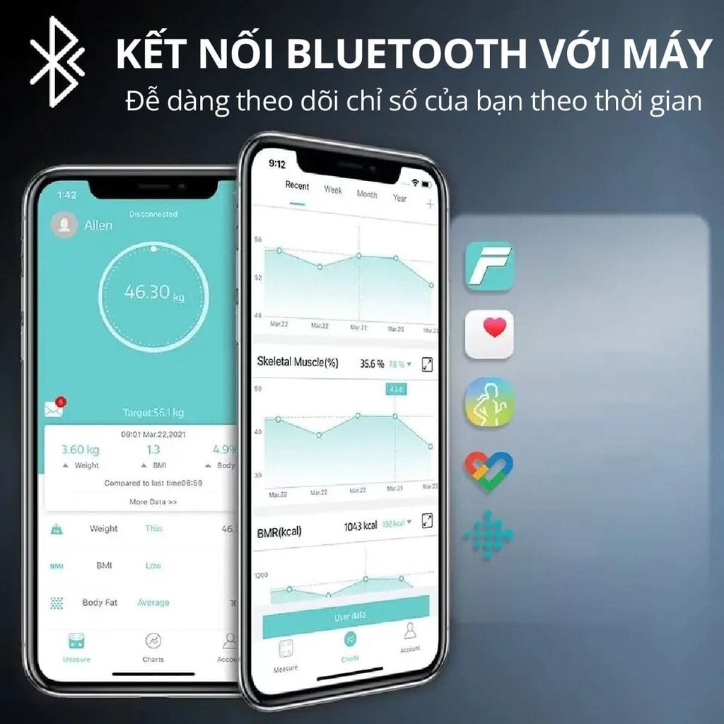 Máy quét chỉ số cơ thể Kachi MK370 | Công nghệ FEETID nhận diện chỉ số cơ thể không cần kết nối app