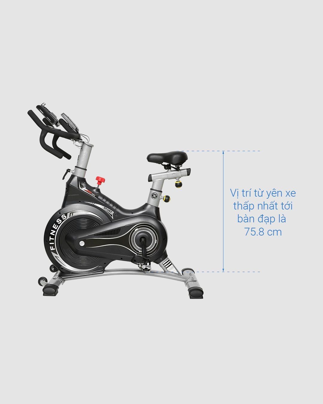  Xe Đạp Tập Thể Dục Tại Nhà Airbike Sports MK332 phanh từ 