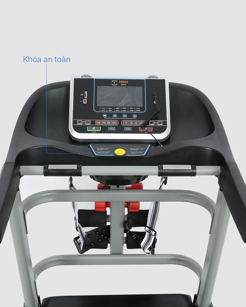 Máy chạy bộ thể dục cao cấp Airbike Sport MK338 thảm 480mm - thanh lý hàng trưng bày