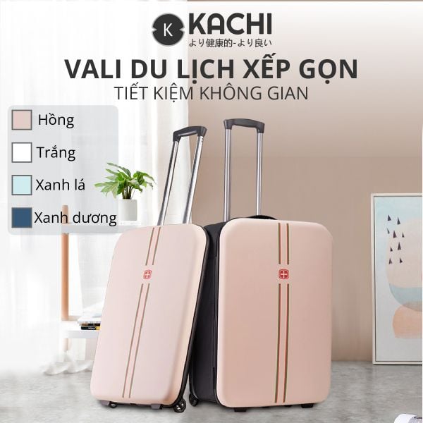  Vali du lịch xếp gọn tiết kiệm không gian Kachi MK355 size 20