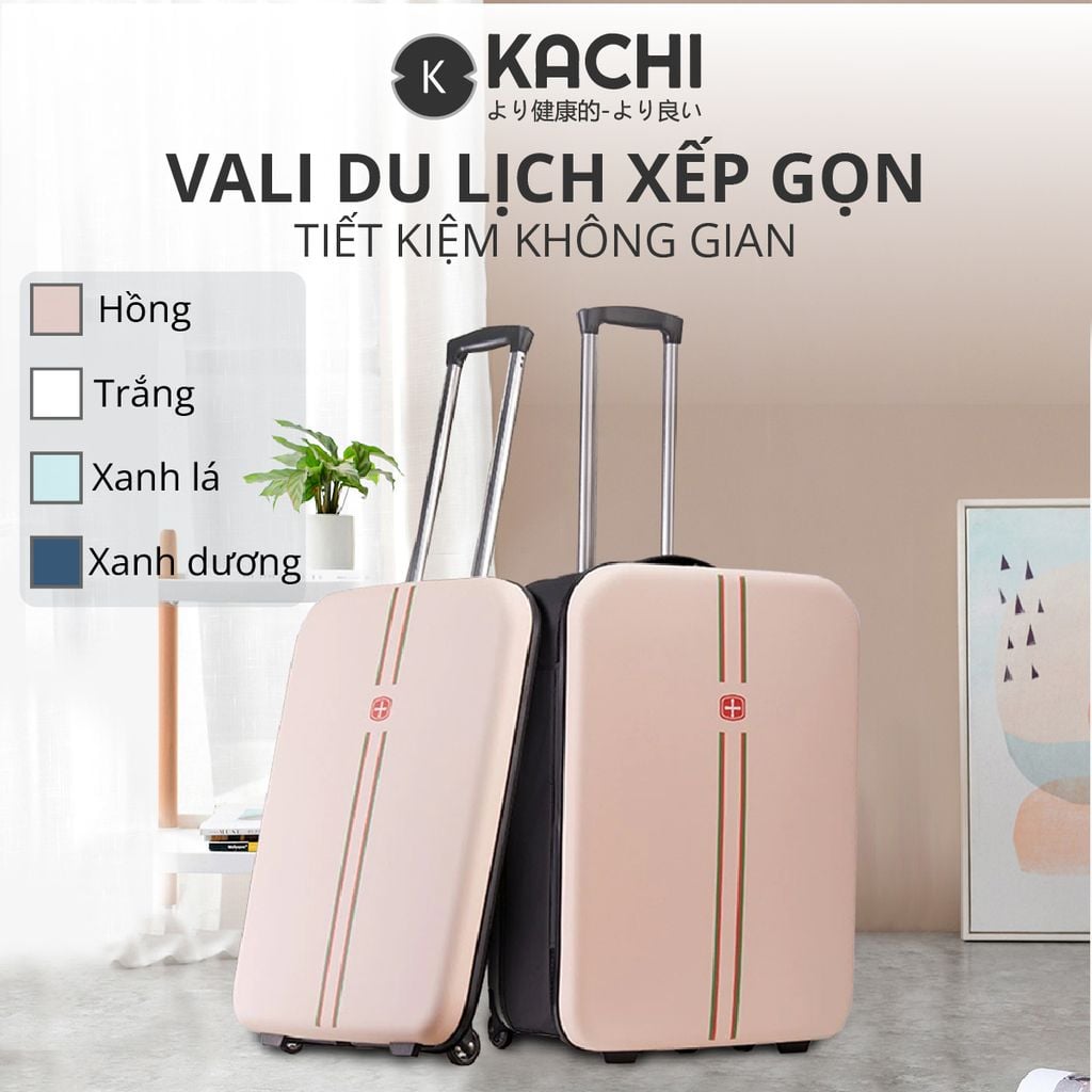 Vali du lịch xếp gọn tiết kiệm không gian Kachi MK356 size 24