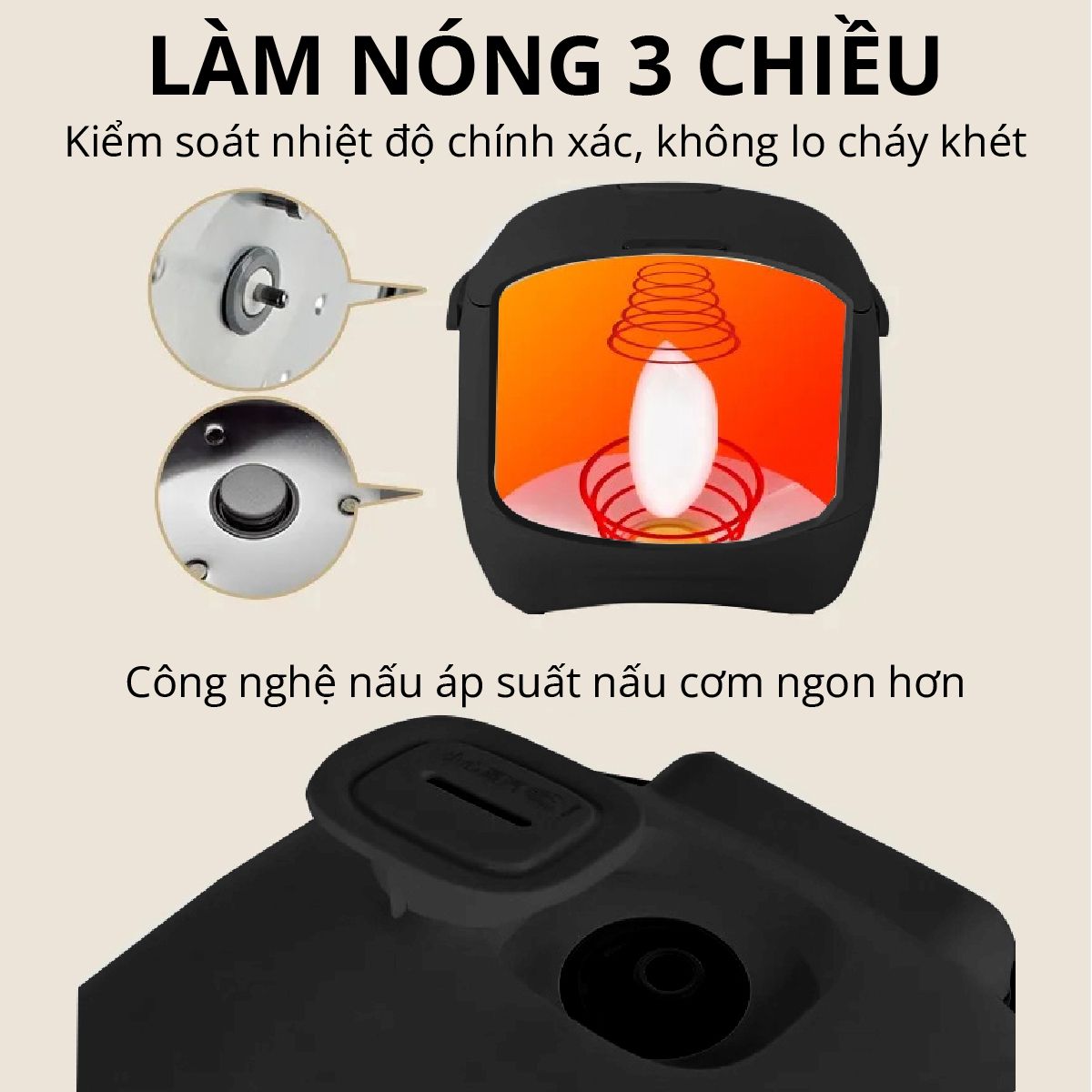 nồi cơm sứ dưỡng sinh mishio mk365