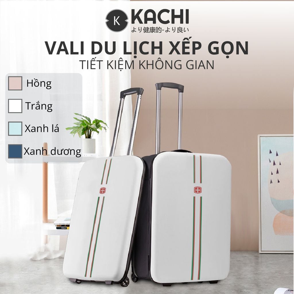Vali du lịch xếp gọn tiết kiệm không gian Kachi MK356 size 24