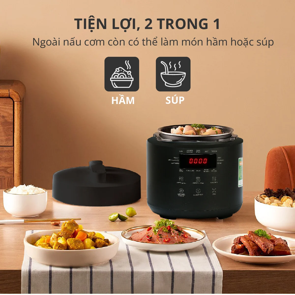  Nồi Áp Suất Mishio MK303 1 Lít (2.5L) 