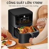  Nồi Chiên Không Dầu điện tử cao cấp Mishio MK284 9L (5.5L) 