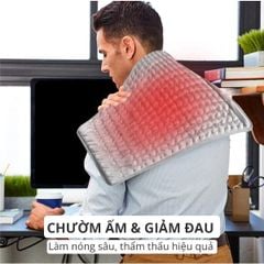 Thảm Chườm Nóng Kachi MK363 giảm đau nhức, đệm sưởi ấm, chăn điện