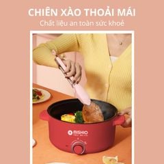 Nồi Lẩu Điện 4L Mishio MK328 có xửng hấp