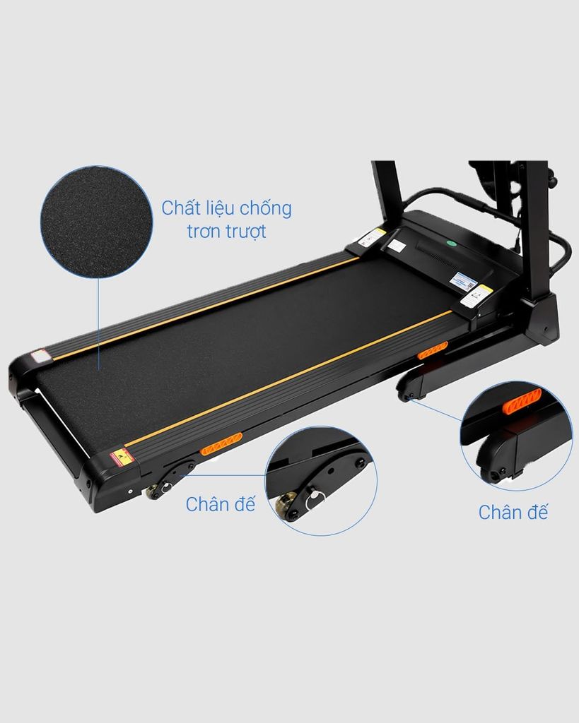 Máy Chạy Bộ Thể Dục AirBike Sport T800 (MK324) thảm chạy rộng 420 - thanh lý hàng trưng bày