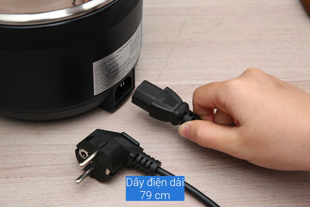 Nồi nấu đa năng Mishio MK321 |  Dung tích 1.5L kèm xửng hấp inox 304