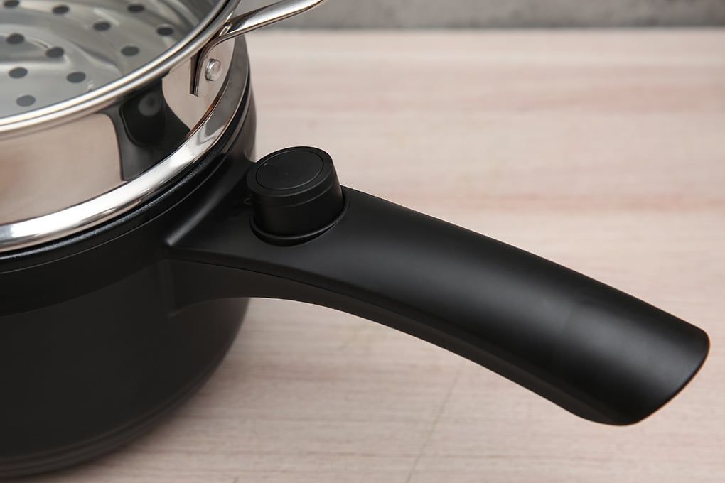 Nồi nấu đa năng Mishio MK321 |  Dung tích 1.5L kèm xửng hấp inox 304