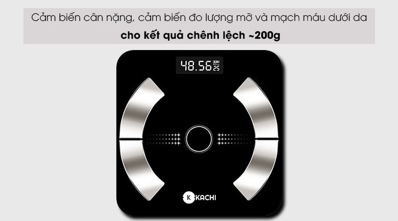  Cân Điên Tử Bluetooth Phân Tích Chỉ Số Cơ Thể Kachi MK223 