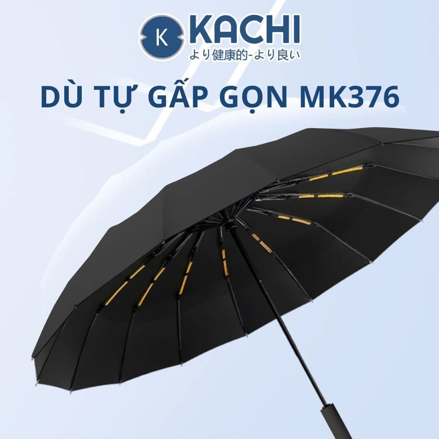 Dù tự gấp gọn 24 nan rộng 110cm Kachi chống UV MK376