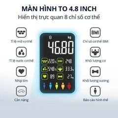 Máy quét chỉ số cơ thể Kachi MK370 | Công nghệ FEETID nhận diện chỉ số cơ thể không cần kết nối app