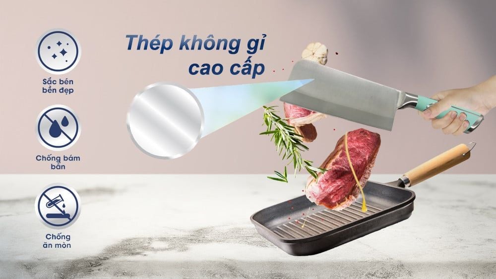 Bộ dao 9 món thép không gỉ cao cấp MK MishioxScooking
