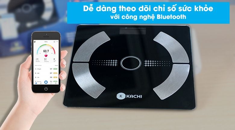 Cân Điên Tử Bluetooth Phân Tích Chỉ Số Cơ Thể Kachi MK223 – Mishio Kachi  Việt Nam