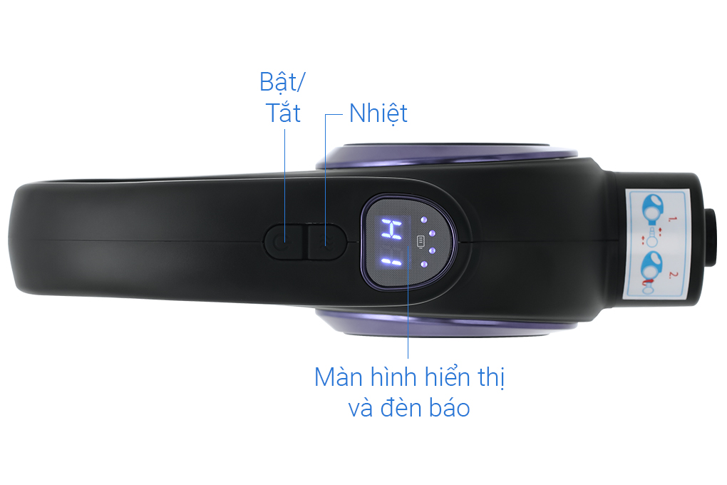 Súng massage Kachi MK353 Pro 6 đầu massage kèm đai rung