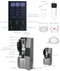 Máy làm sữa hạt và Xay Chân Không Mishio MK307 800W 1.75L