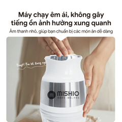 Máy Xay Mini Mishio MK389 - Dung Tích 0.8L, Xay Đồ Ăn Dặm, Gia Vị, Đồ Khô, Công Suất 250W Mạnh Mẽ